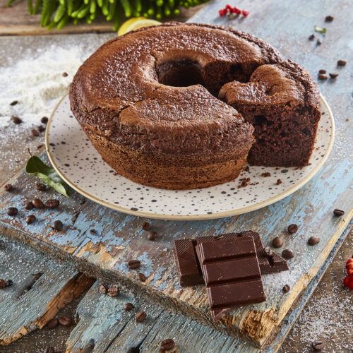 Bolo de chocolate vegan