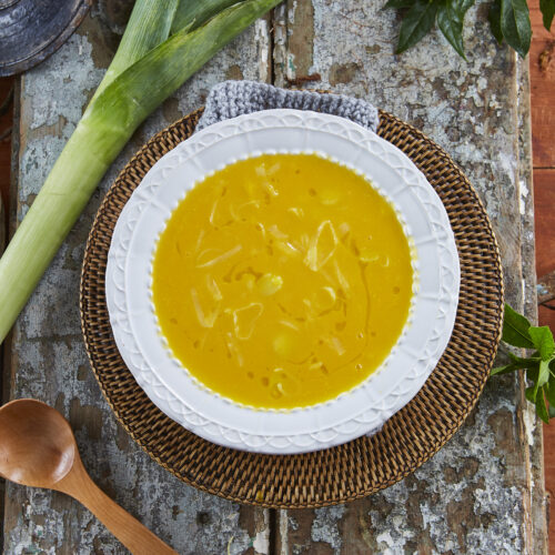 Creme de alho-francês